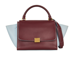 Small Trapeze, Leather, Burgundy/Blue, MII, S, 1*